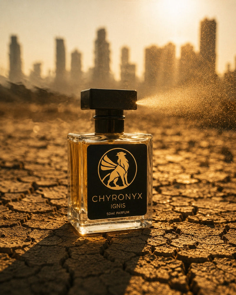 Desert perfume bottle